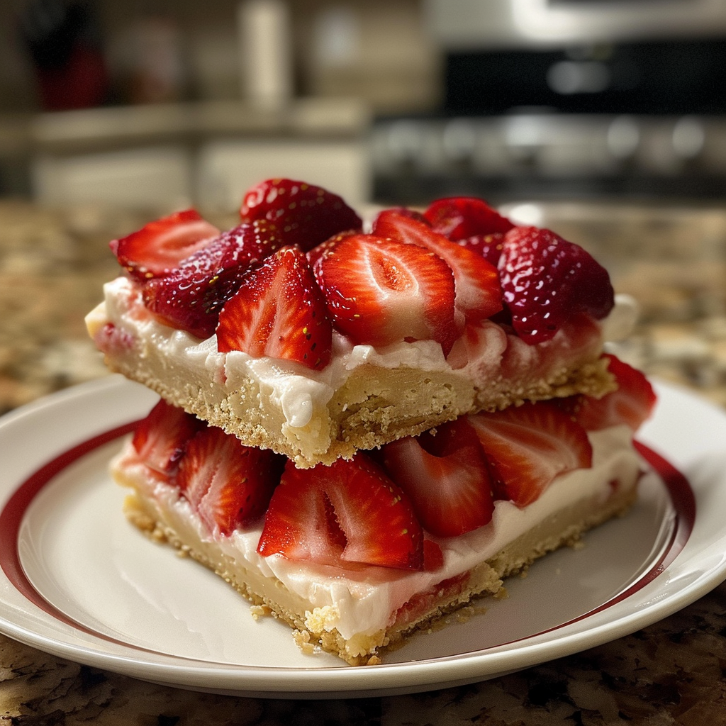 Easy Strawberry Shortcake Bars to Try This Summer