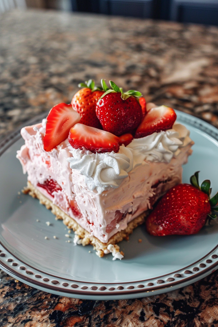 3 Ingredient Strawberry Ice Box Cake 12 image 1775479508591