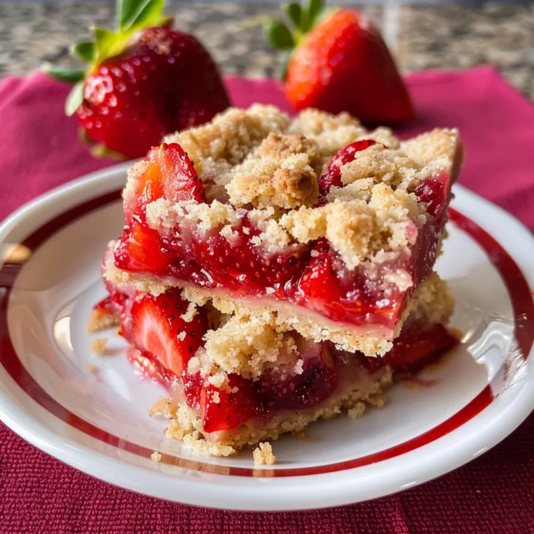 The Very Best Strawberry Crumb Bars Ever — Flaky & Sweet