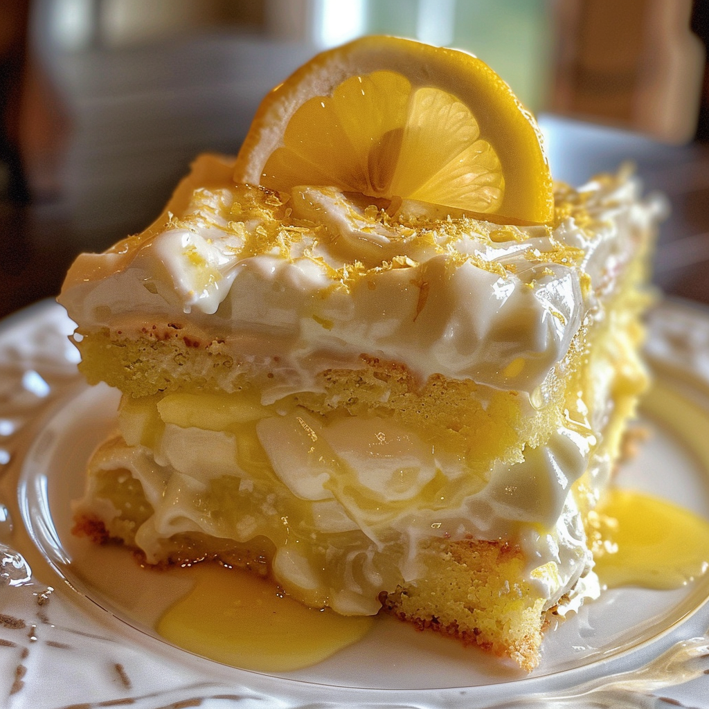 Home 103 Lemon Cream Poke Cake Recipe