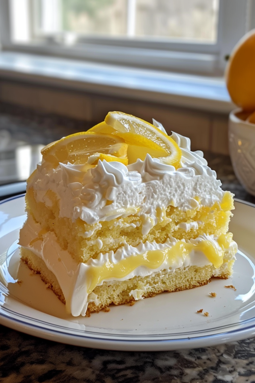 Lemon Cream Poke Cake Recipe 6 image 1775515036893