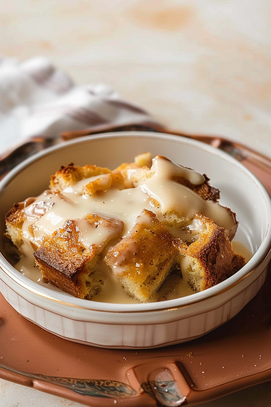 Bread Pudding with Vanilla Sauce (Easy Old Fashioned Recipe) 7 image 1775515222008