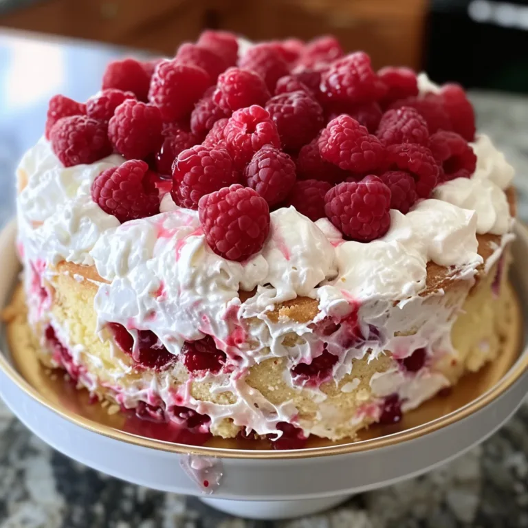 Raspberry Cream Angel Food Cake: Your Easy Summer Dessert