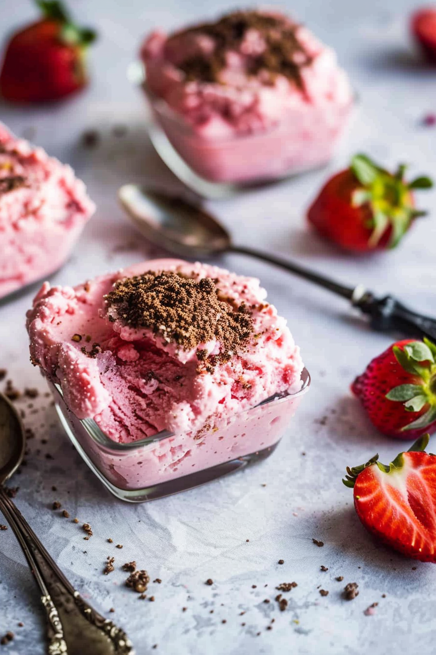 Healthy Frozen Strawberry Dessert Recipe | Food Faith Fitness 7 image 1775598944447