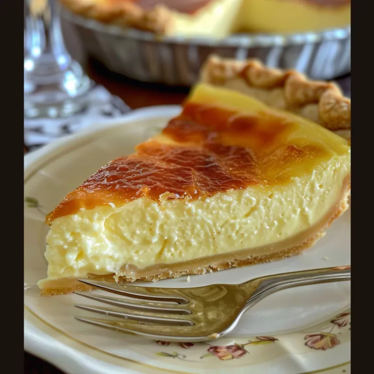 Old Fashioned Silky Creamy Custard Pie