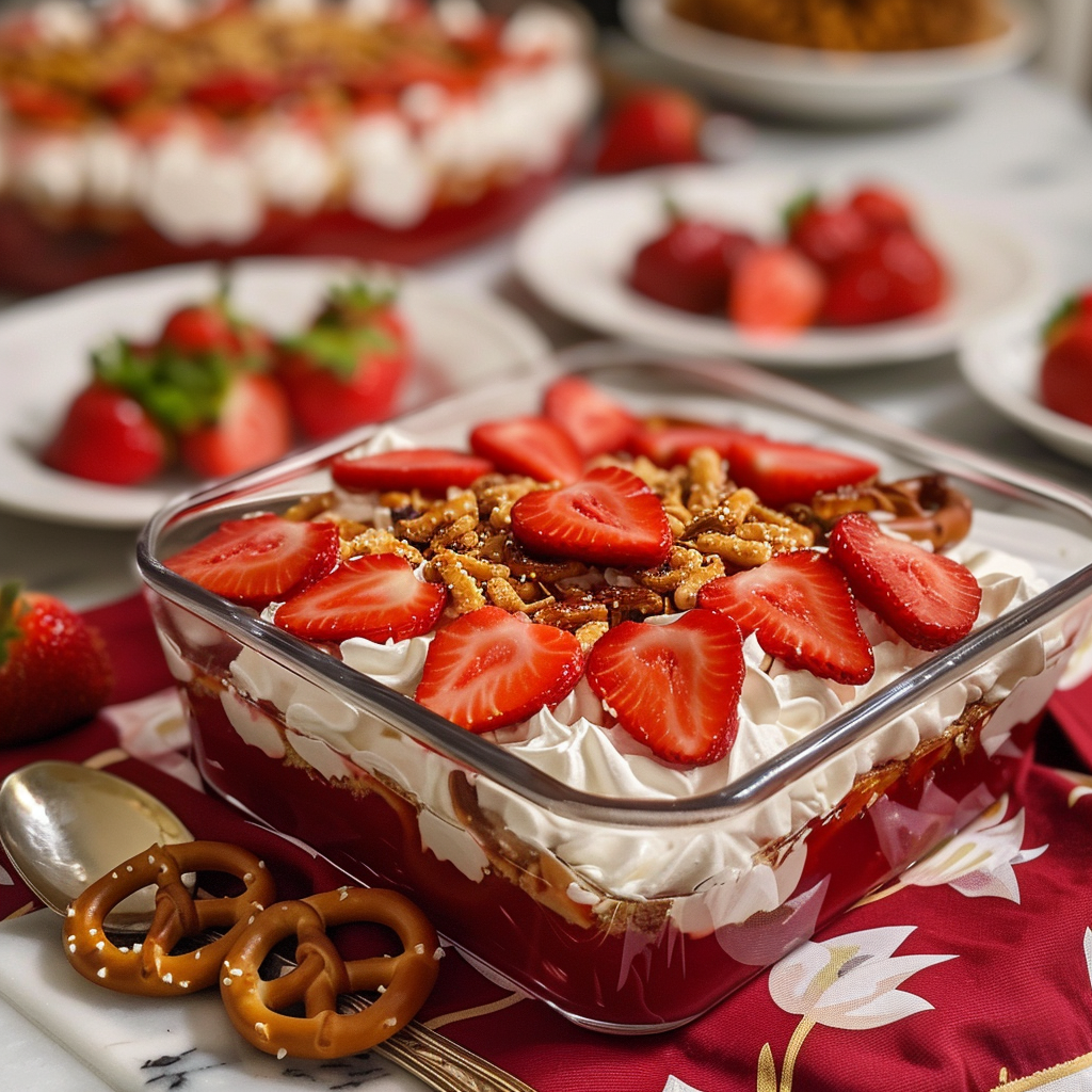 Classic Strawberry Pretzel Salad: A No-Bake Recipe with a Twist