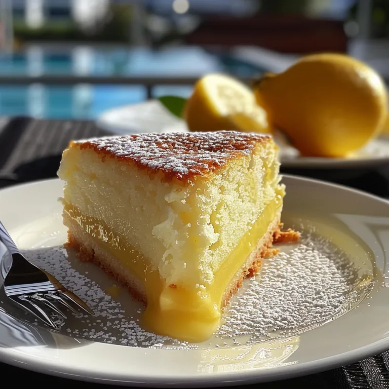 Lemon Custard Cake That Melts in Your Mouth