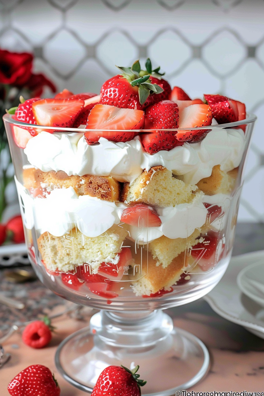 Strawberry Trifle with Angel Food Cake: A Layered Delight for Every Occasion 7 image 1775685716462