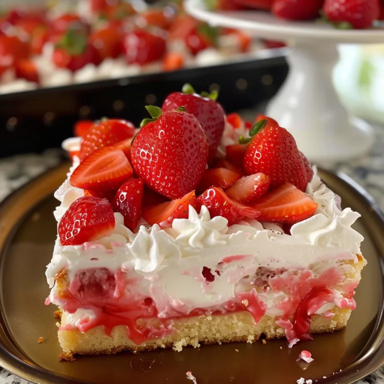 How to Make the Perfect Strawberry Shortcake Sheet Cake: A Layered Treat for Every Occasion