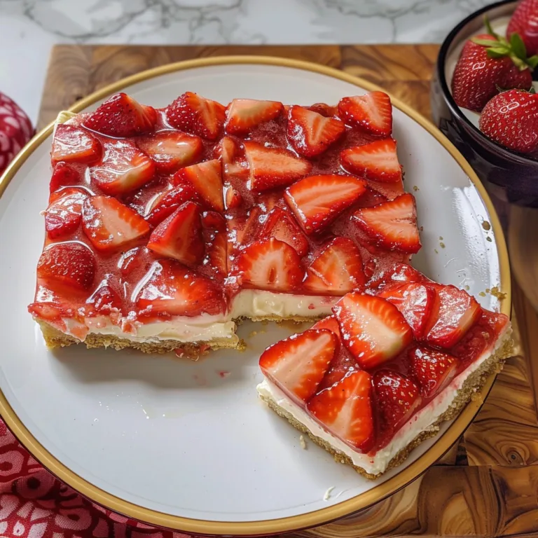 Velvety Strawberries and Cream Bars: A Luscious Dessert with a Sweet Twist