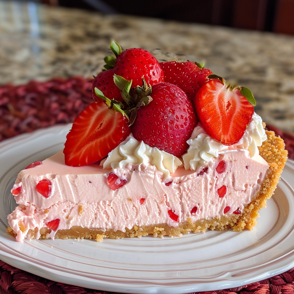 No Bake Strawberry Cheesecake Pie: A Creamy, Refreshing Treat You’ll Devour in Minutes