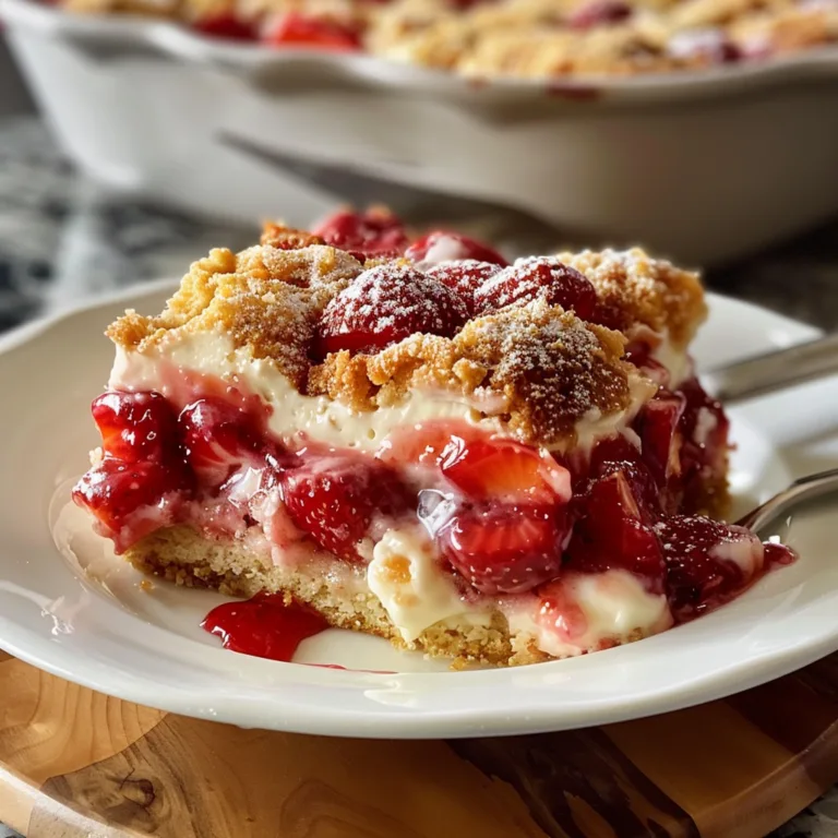 Get This Delicious Strawberry Cheesecake Dump Cake Recipe