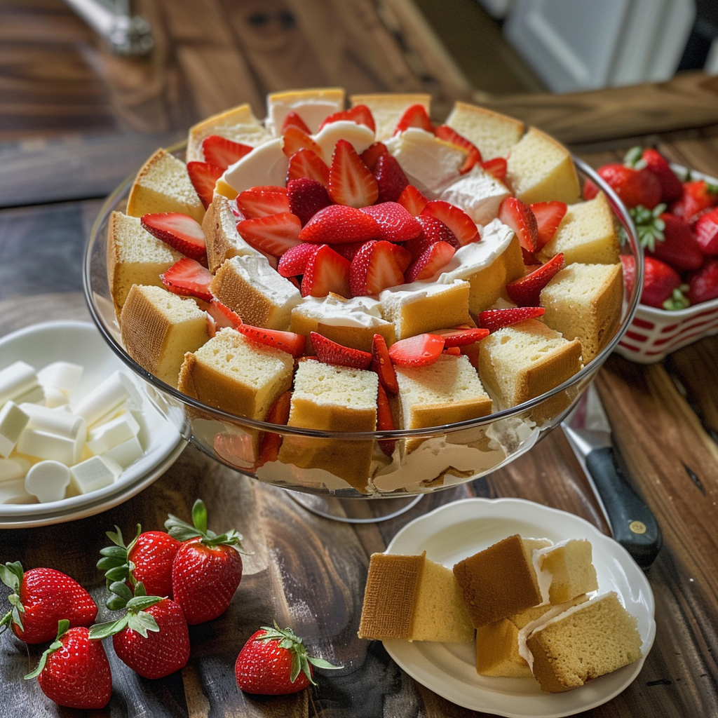 Home 63 A Decadent Easy Strawberry Trifle With Pound Cake | Yourrecepes.com