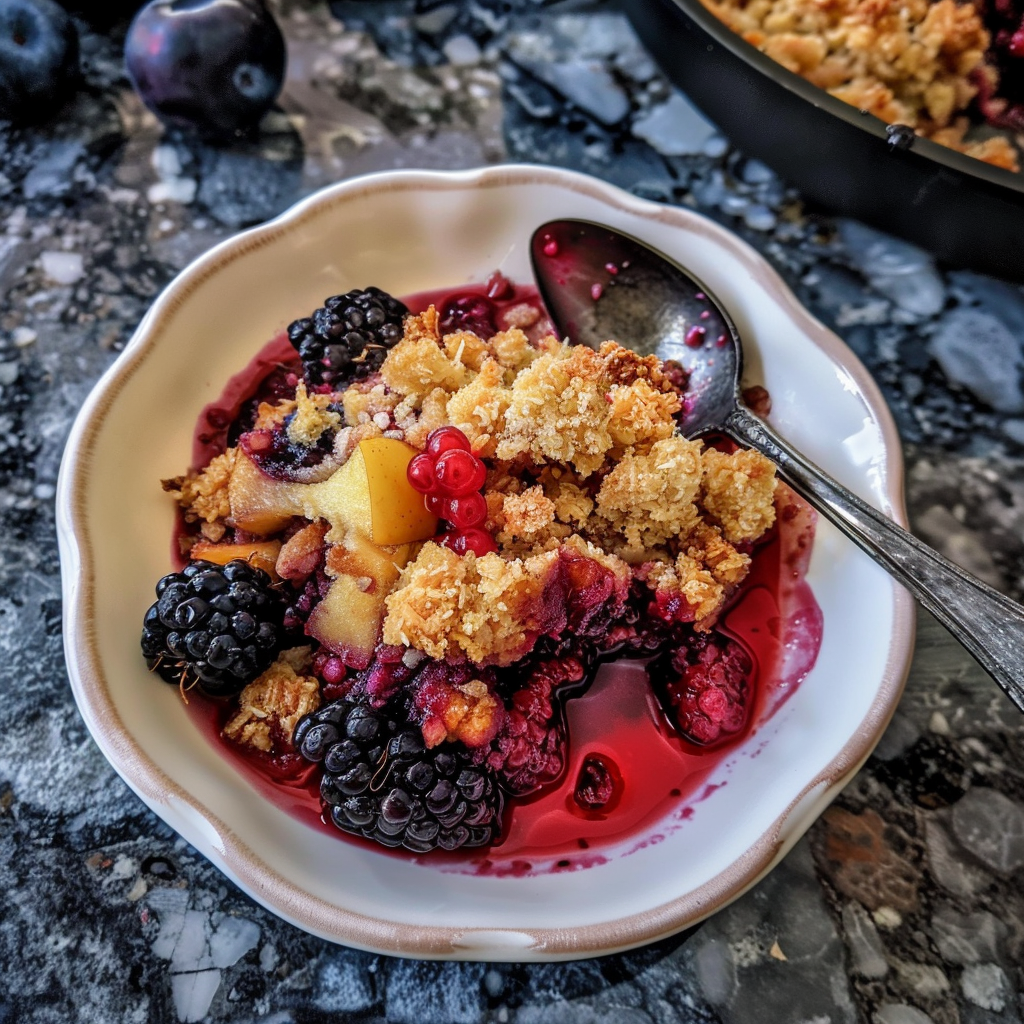 Home 60 Apple and Blackberry Crumble: A Classic Dessert with a Flavorful Twist