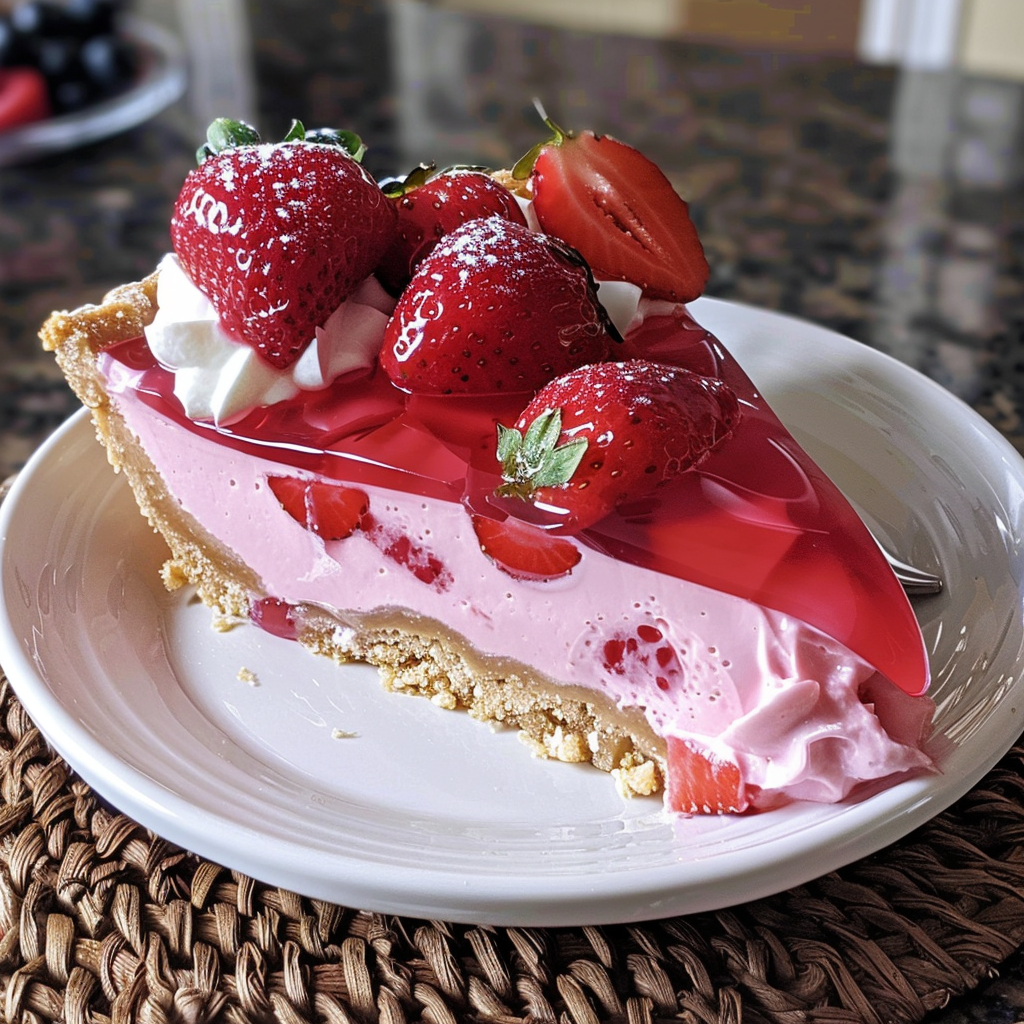 Strawberry Cream Cheese Jello Pie