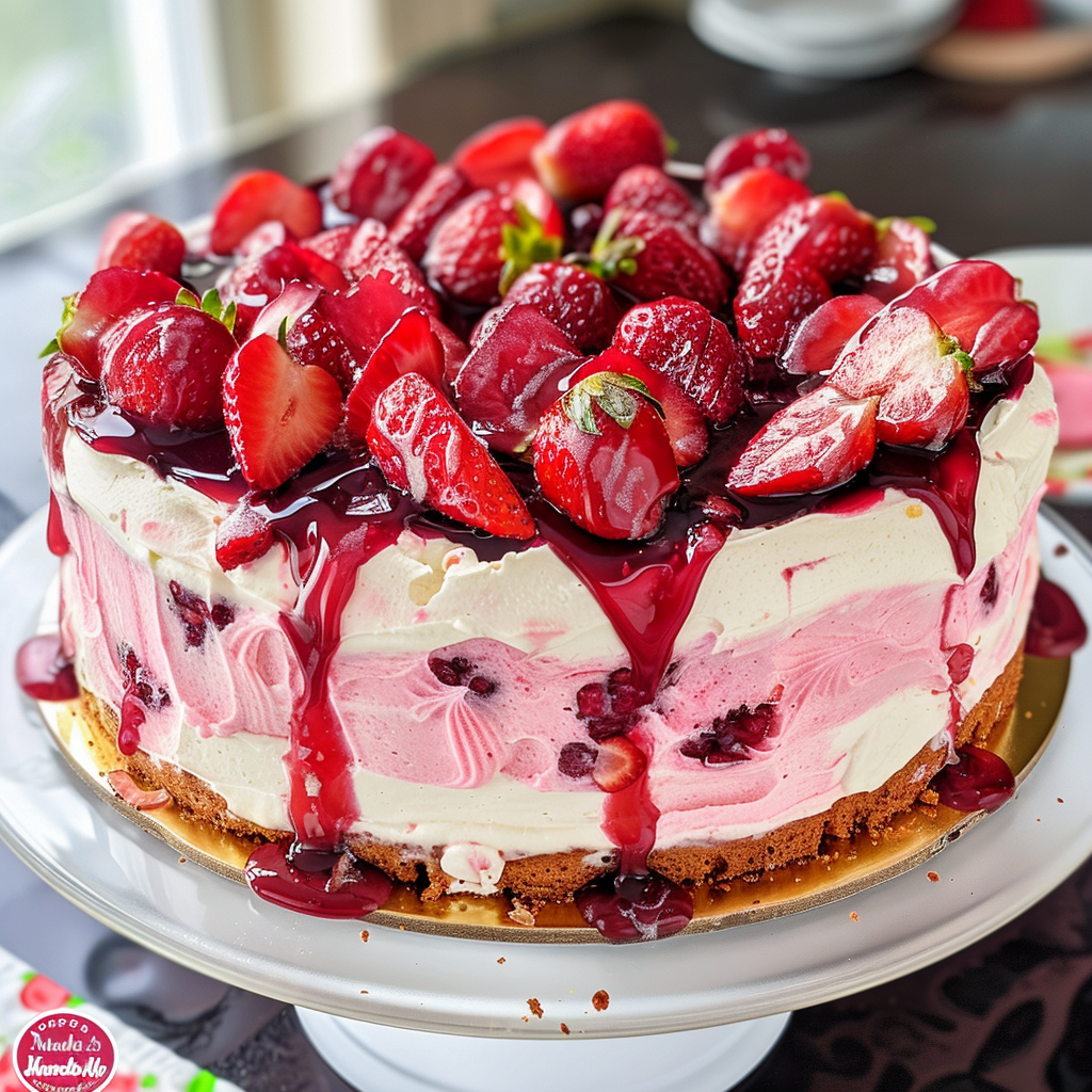 Strawberry Heaven On Earth Cake: A Luscious Layered Dessert