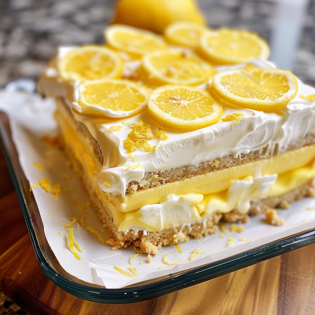 Heavenly Lemon Oreo Dessert: A Bright, Creamy Layered Treat