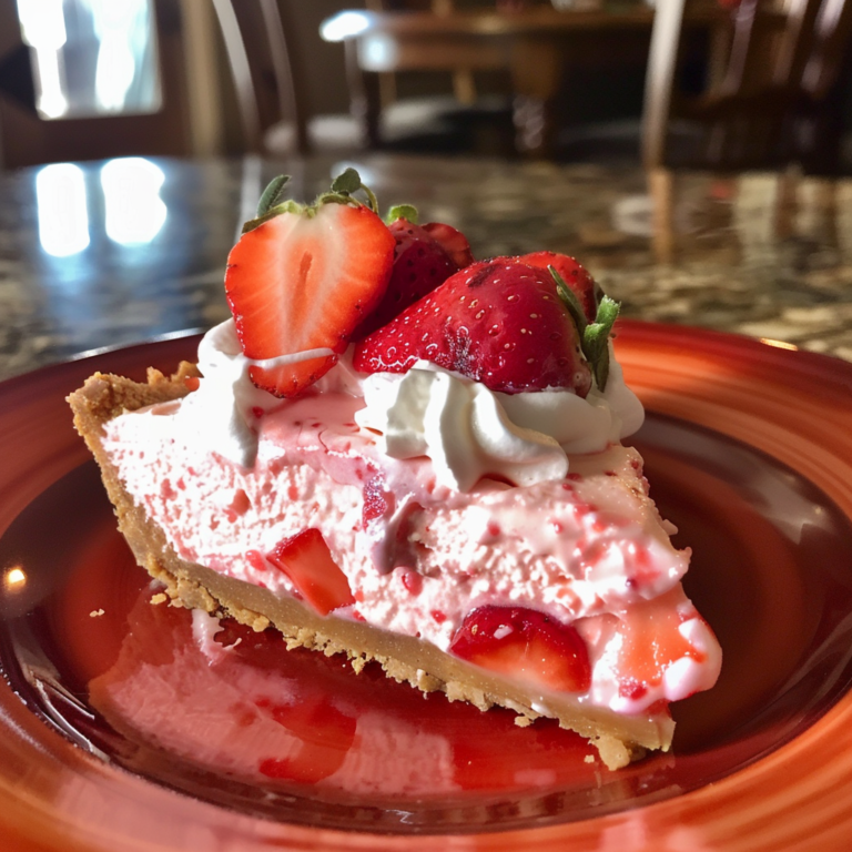 No-Bake Strawberry Cool Whip Pie