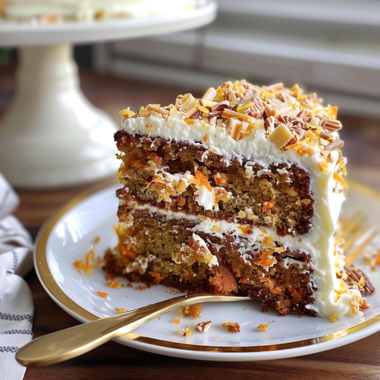Moist and Spiced Carrot Cake with Cream Cheese Frosting