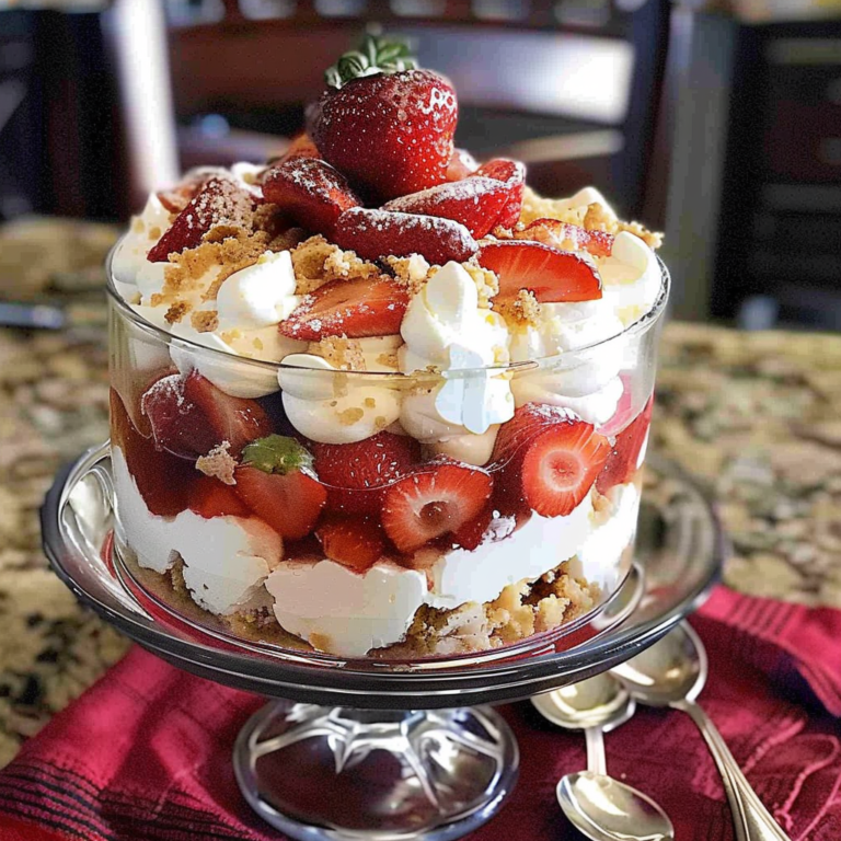 Strawberry Cheesecake Trifle - A Layered Delight