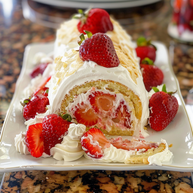 Strawberry Shortcake Cake Roll: Sweet Layers of Joy