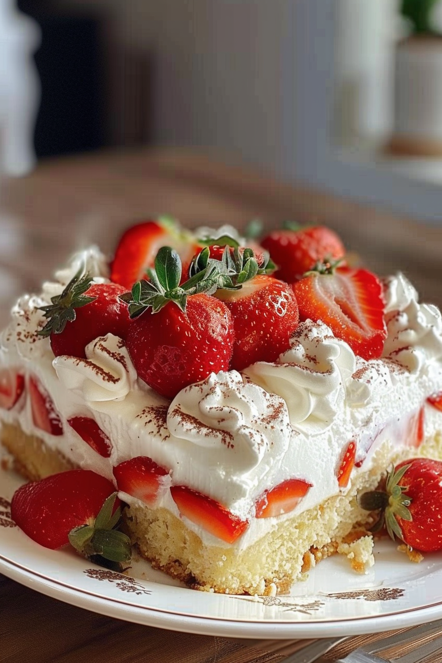 Strawberry Tres Leches Cake Recipe with Fresh Berries 6 image 1776292268226