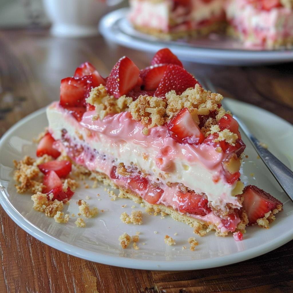 Strawberry Crunch Cheesecake Recipe