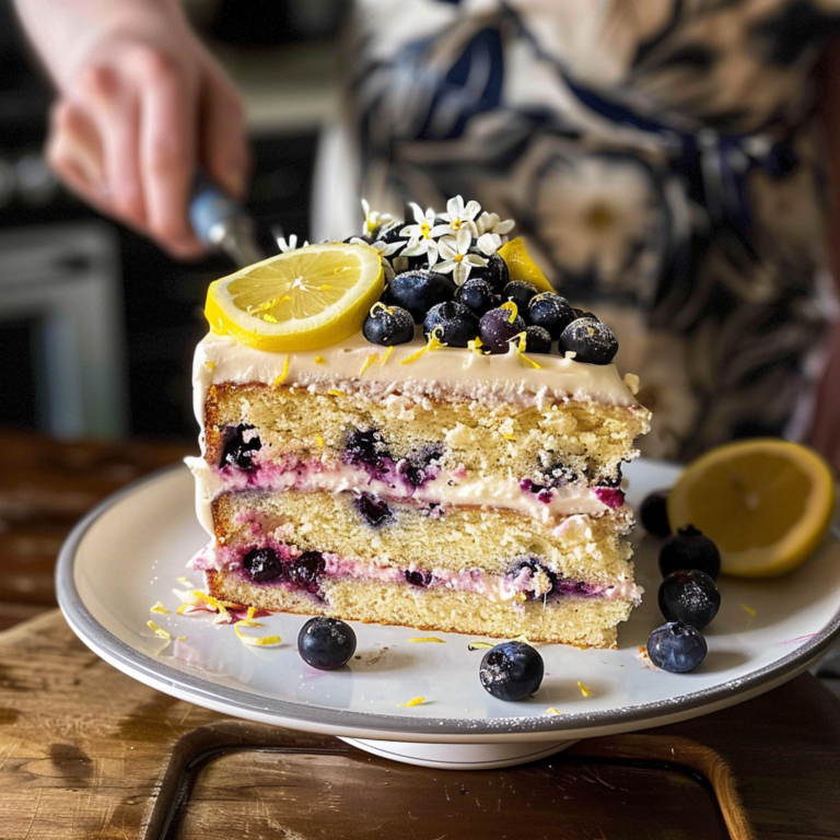 Lemon Blueberry Cake Recipe With Fresh Zest and Berries