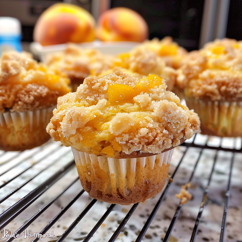 Peach Cobbler Muffins Recipe
