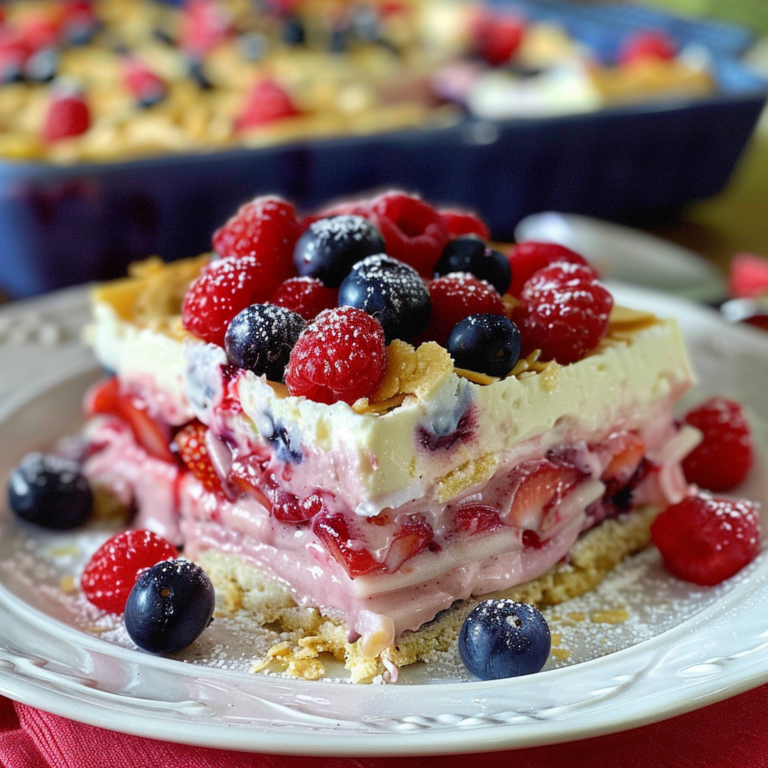 Very Berry Dessert Lasagna
