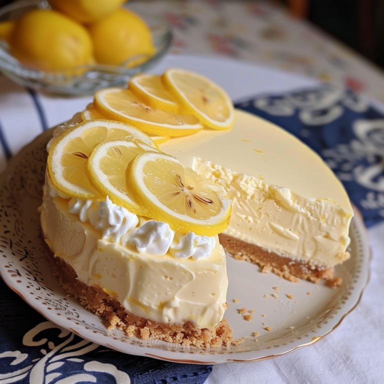 No-Bake Lemon Cheesecake: Creamy Citrus Delight