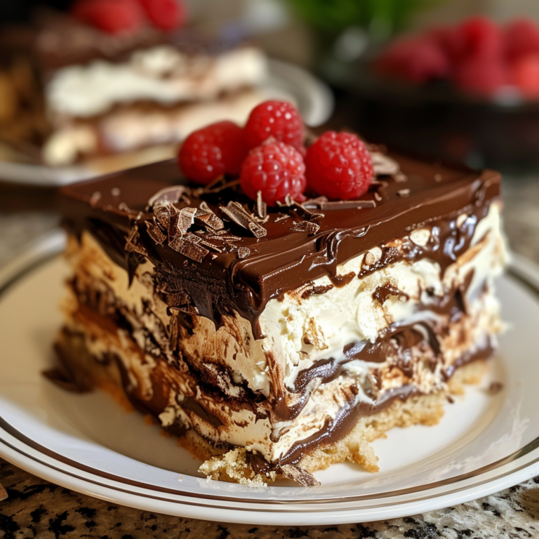 No-Bake Chocolate Eclair Cake Recipe