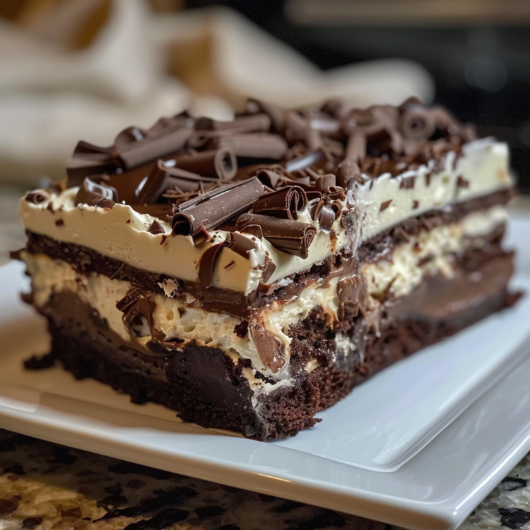 Brownie Refrigerator Cake