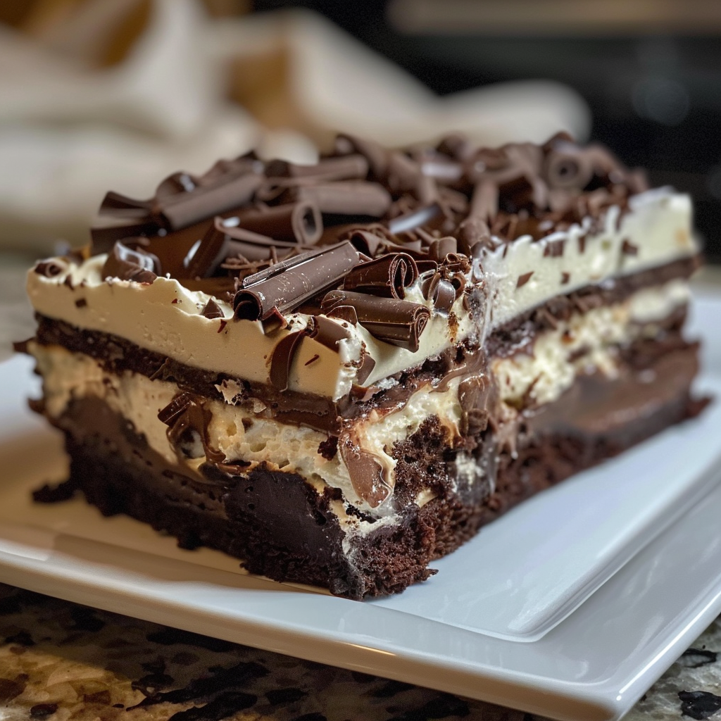 Brownie Refrigerator Cake