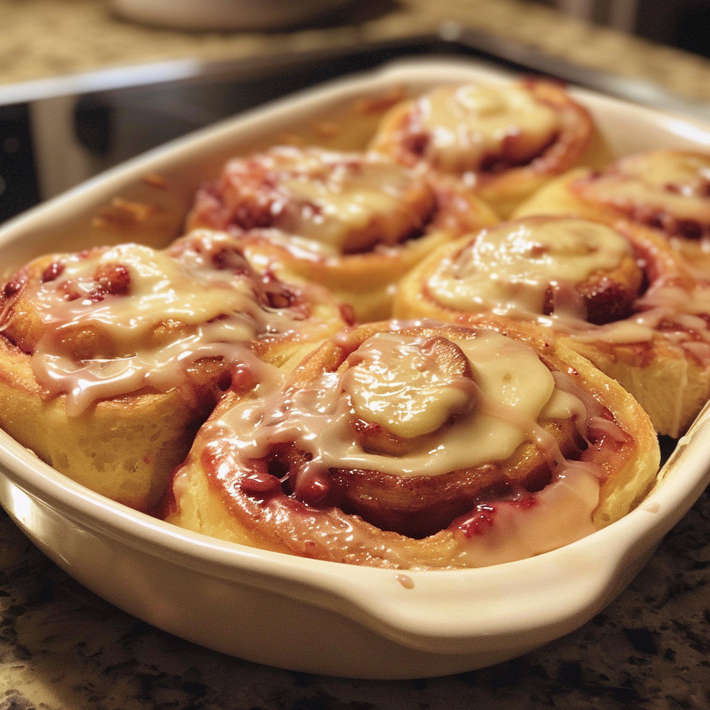 Strawberry Cheesecake Cinnabon Rolls Recipe | Quick No-Bake Dessert Idea