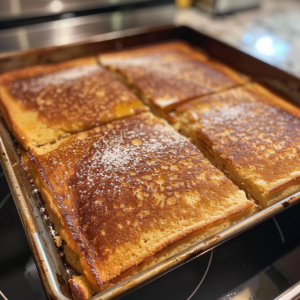 Easy Sheet Pan Pancakes with Pancake Mix That Bake in One Go