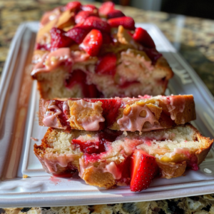 Strawberry Sour Cream Bread Recipe