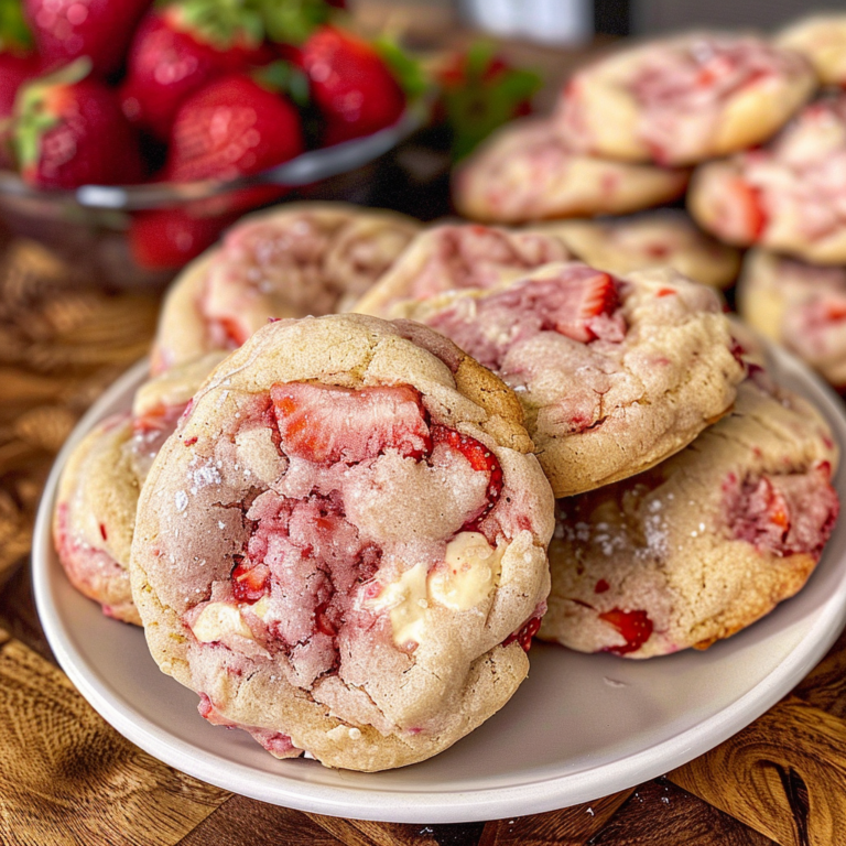 Strawberry Cheesecake Cookies: A Decadent Baked Delight