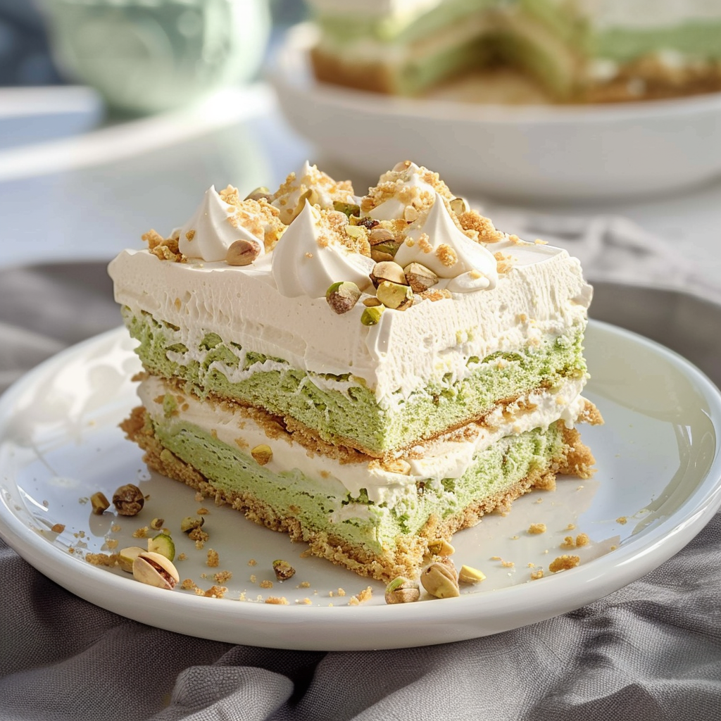 Pistachio Icebox Cake: Easy No-Bake Dessert