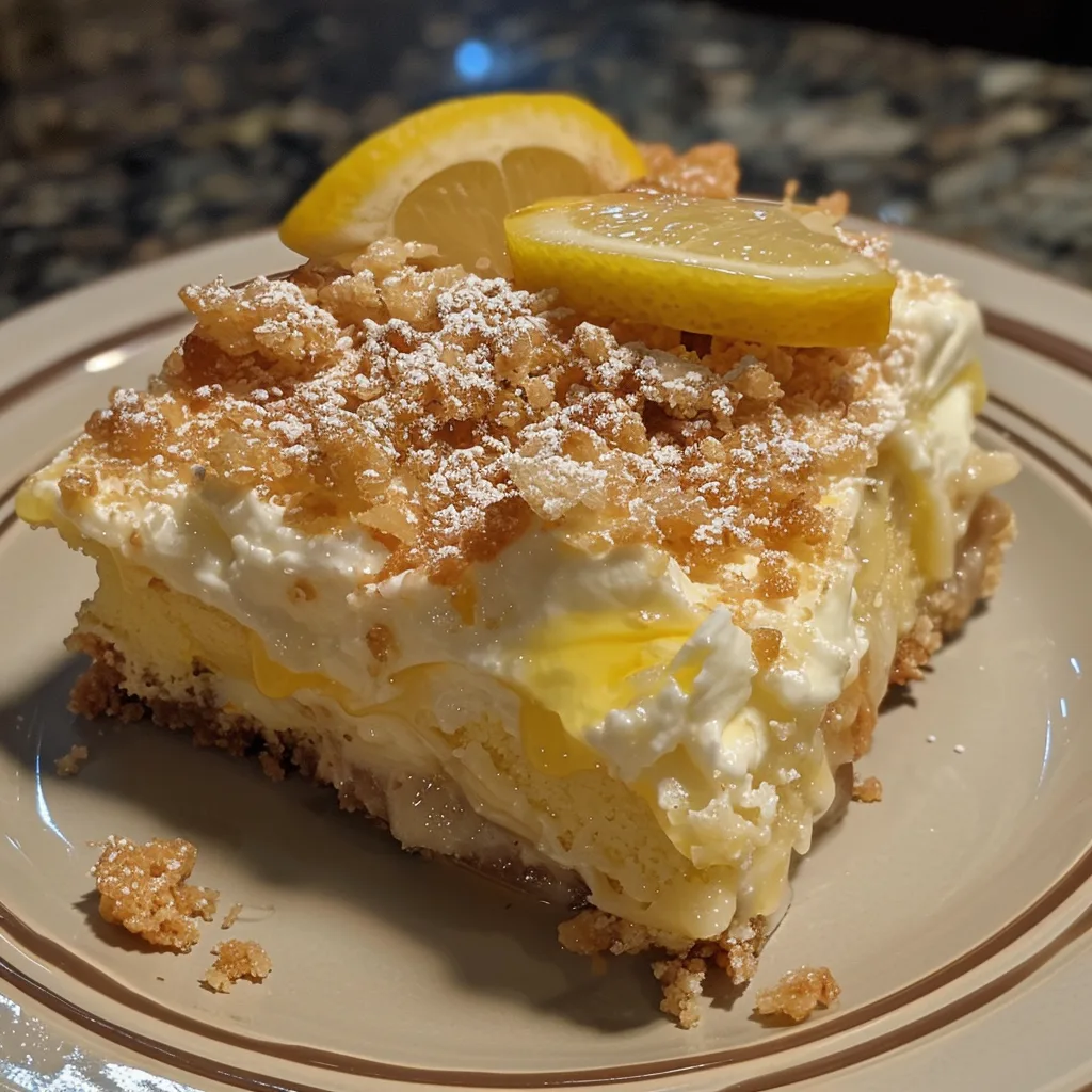 Lemon Cream Cheese Dump Cake Recipe