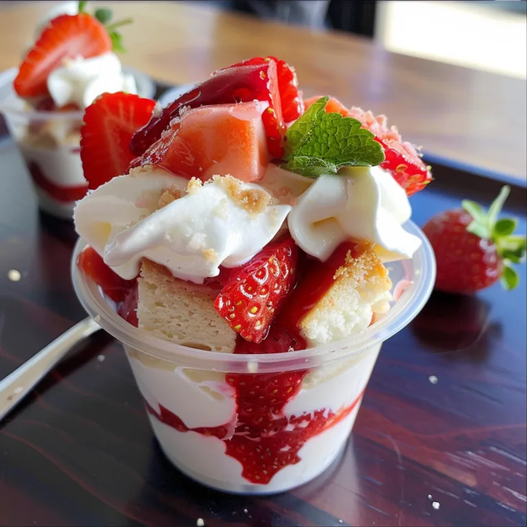 Strawberry Shortcake in a Cup: