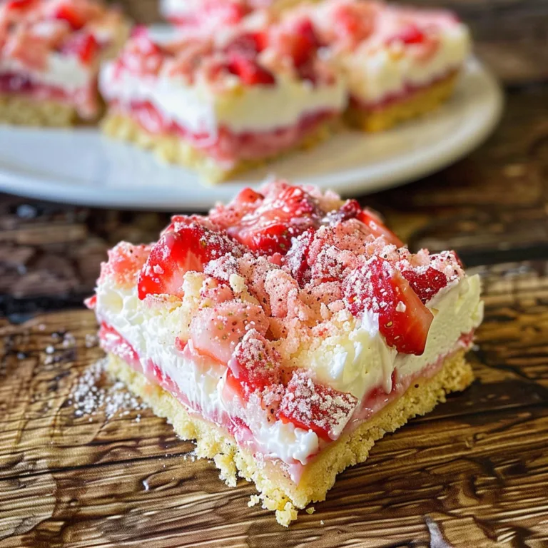 Strawberry Shortcake Bars: A Sweet Delight