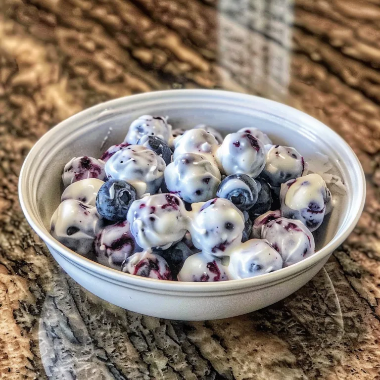 Frozen Blueberry Greek Yogurt Clusters: Easy Healthy Snack
