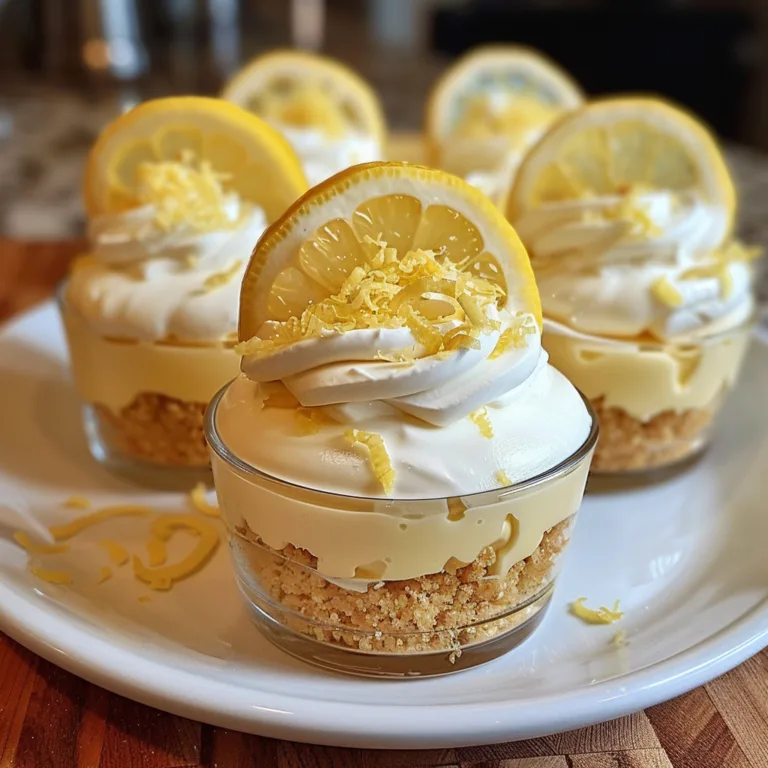 No-Bake Lemon Cheesecake Mousse Cups