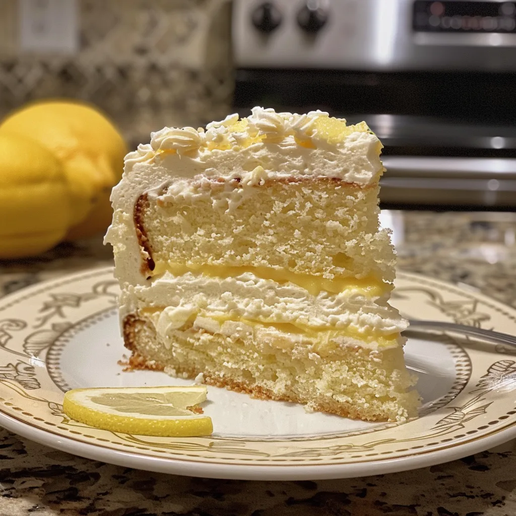 Light and Fluffy Italian Lemon Cream Cake Recipe