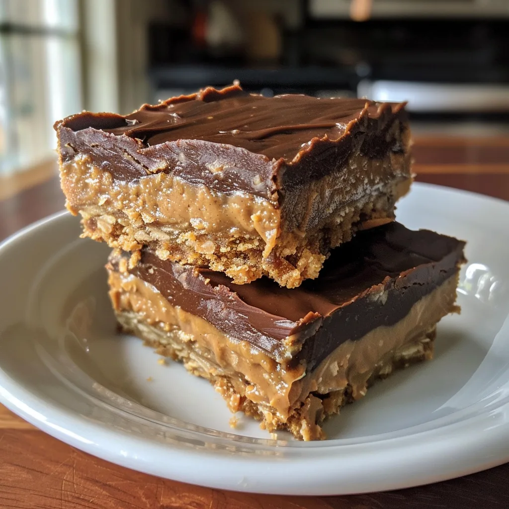Easy No Bake Peanut Butter Bars
