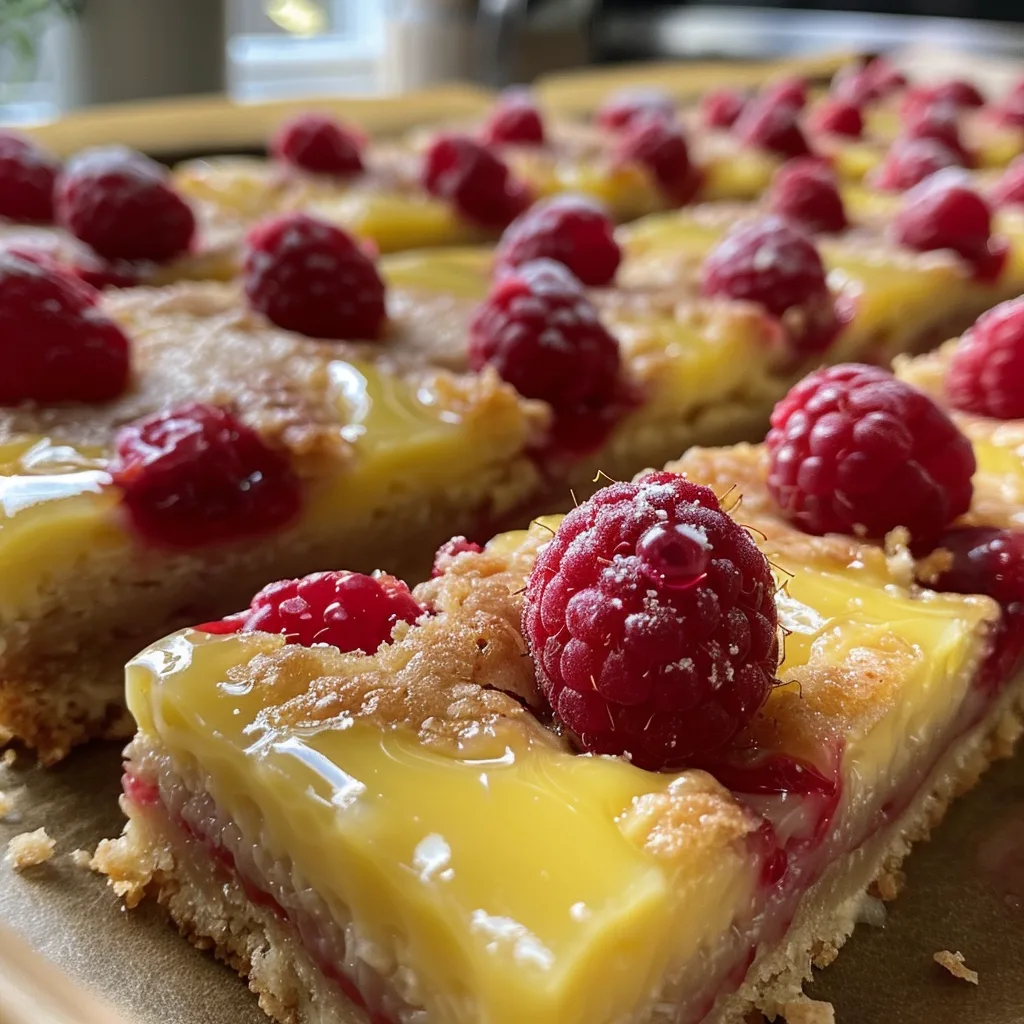 Lemon Raspberry Bars: A Zesty Delight