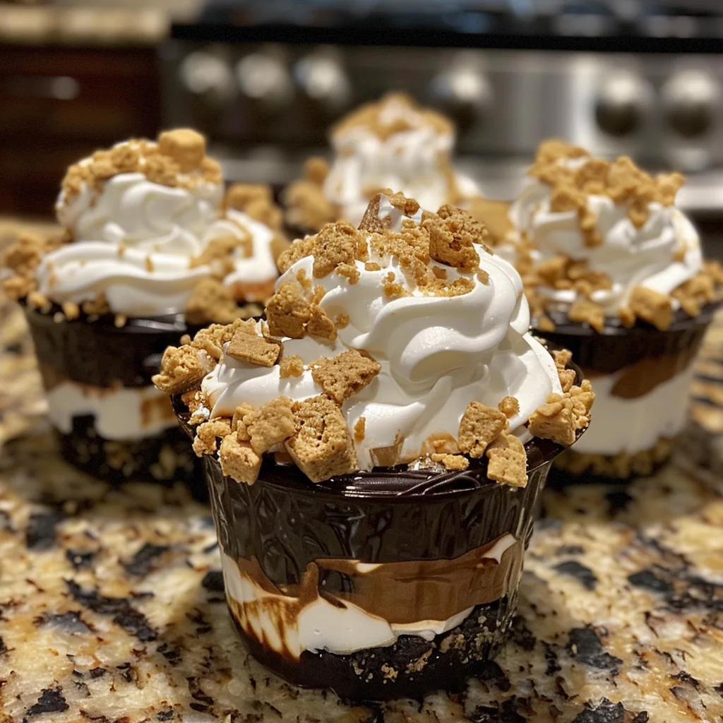 No Bake S'mores Dessert Cups Recipe