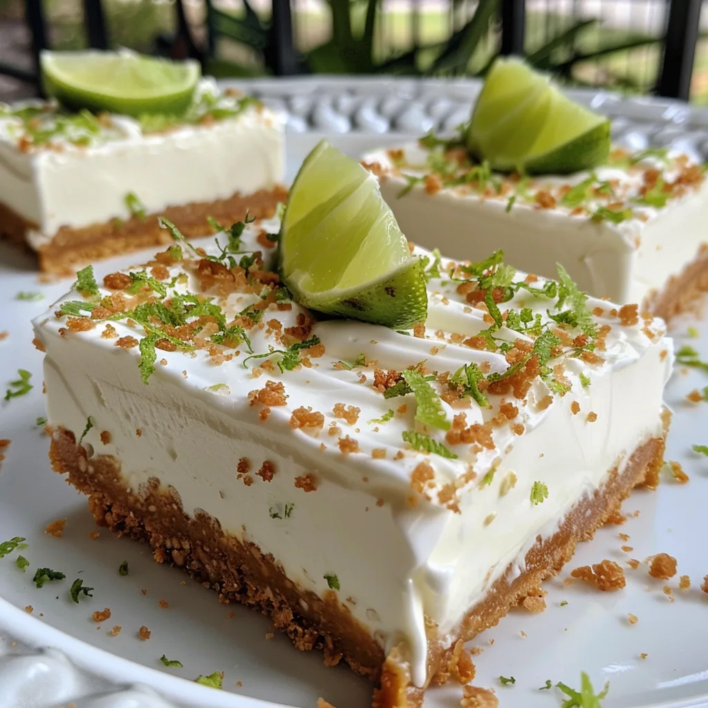 No Bake Key Lime Pie Bars