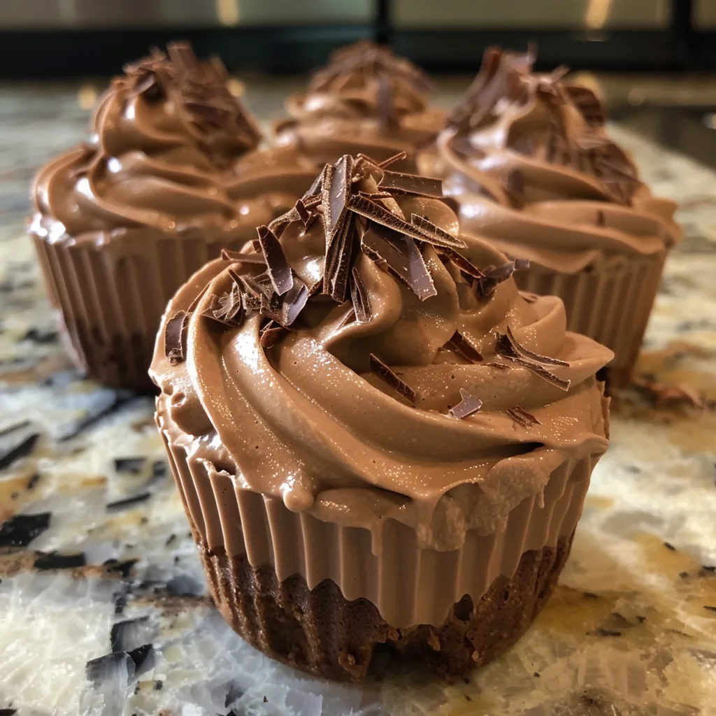 No Bake Bourbon Chocolate Mousse Cups